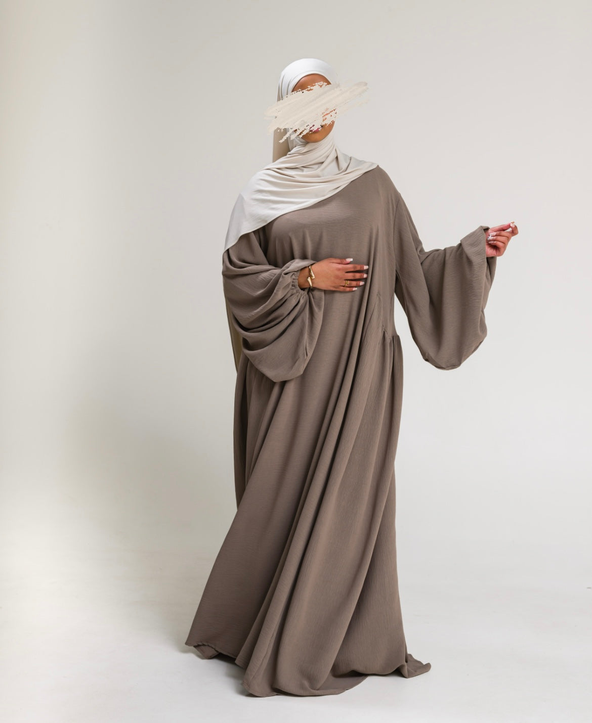 Abaya Hayah Taupe