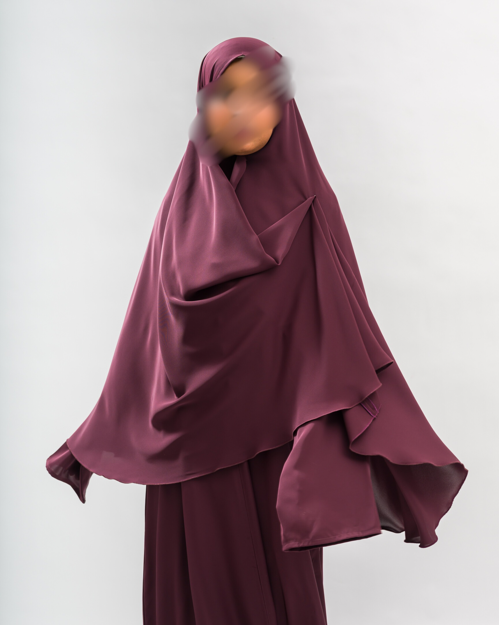 Hip Khimar Elegant Mulberry