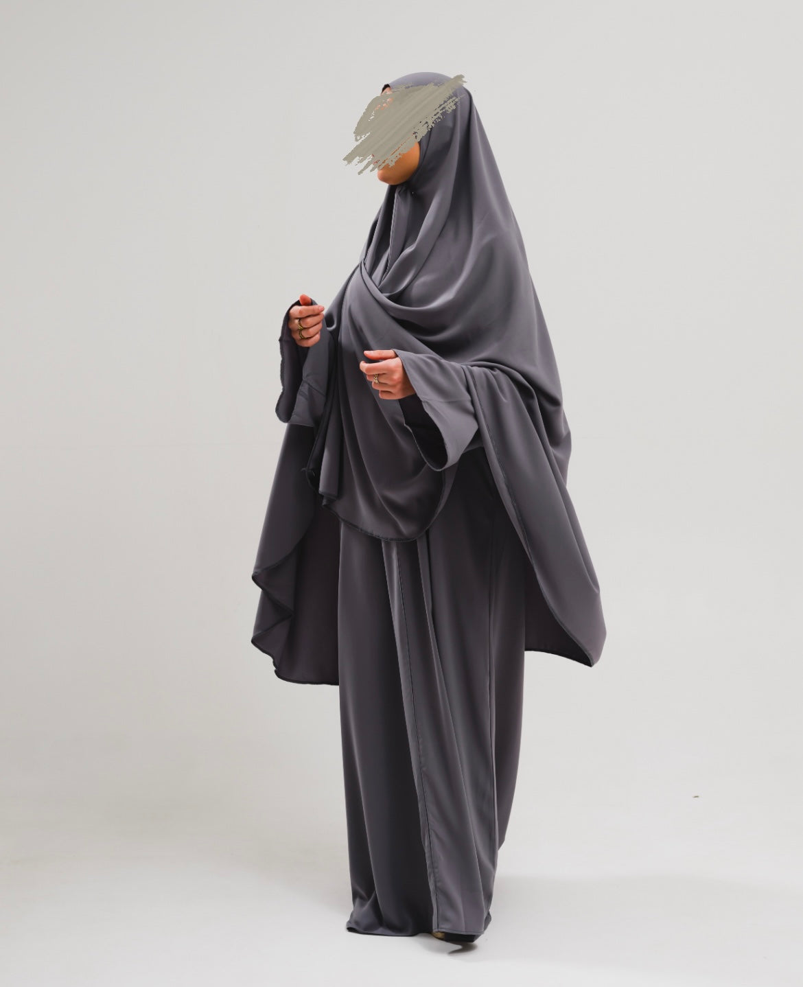 ★Premium 3 レイヤードKhimar (Taupe)【新品、未使用】 3-Layered Princess Khimar - Taupe – Modest Essentials