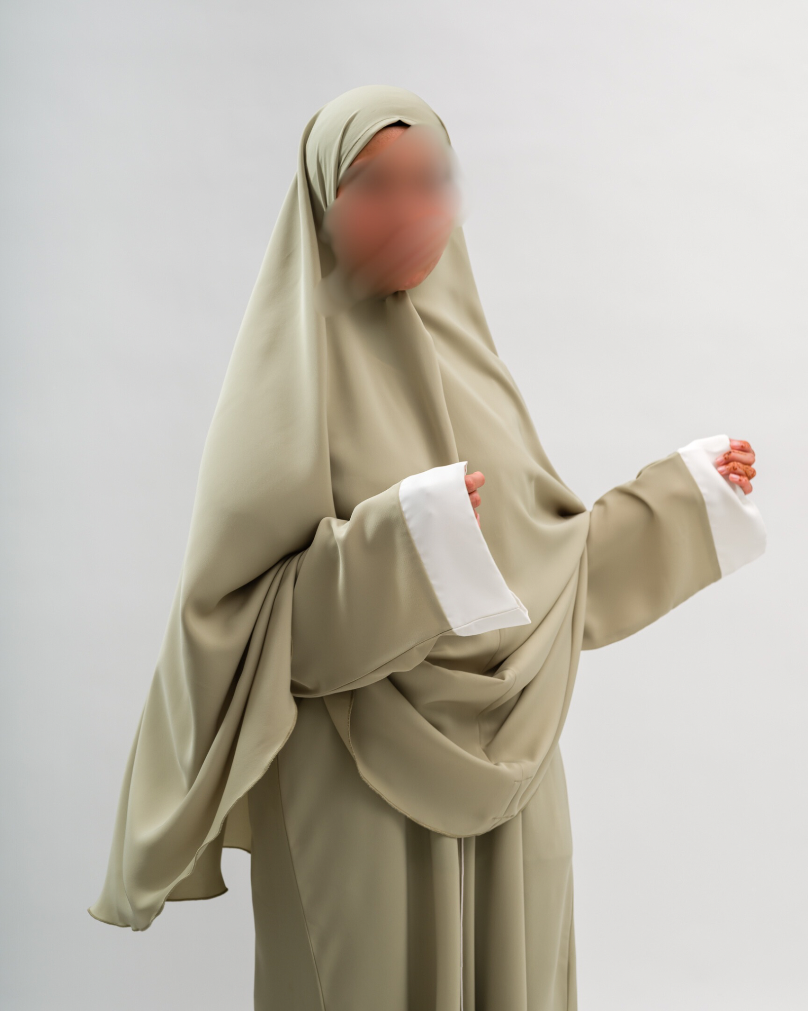 Hip Khimar Elegant Matcha