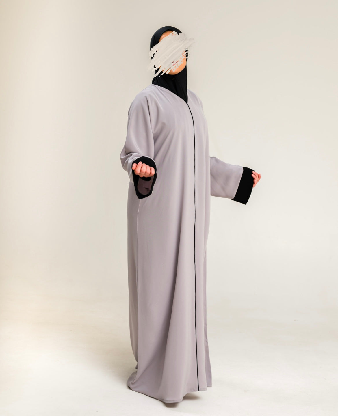 Abaya Farha Oyster