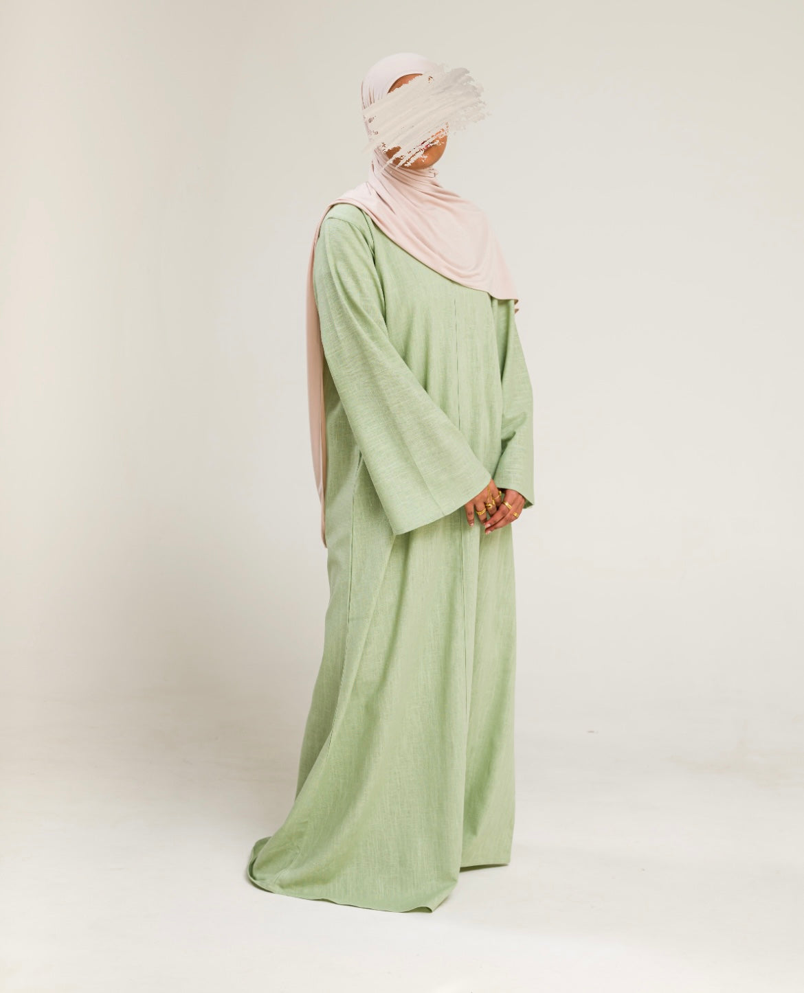 Abaya Murih Linen Minty