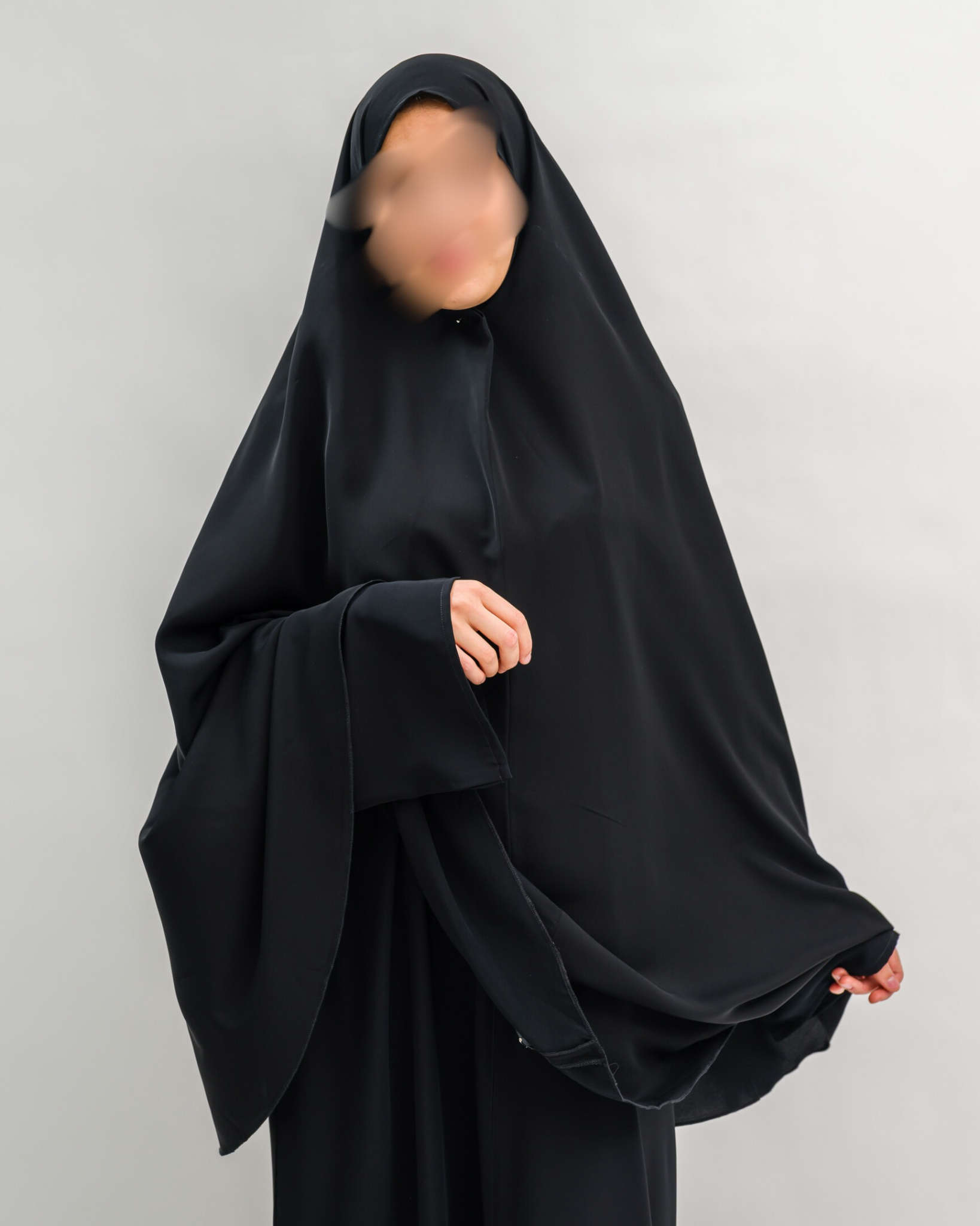 Hip Khimar Elegant Black