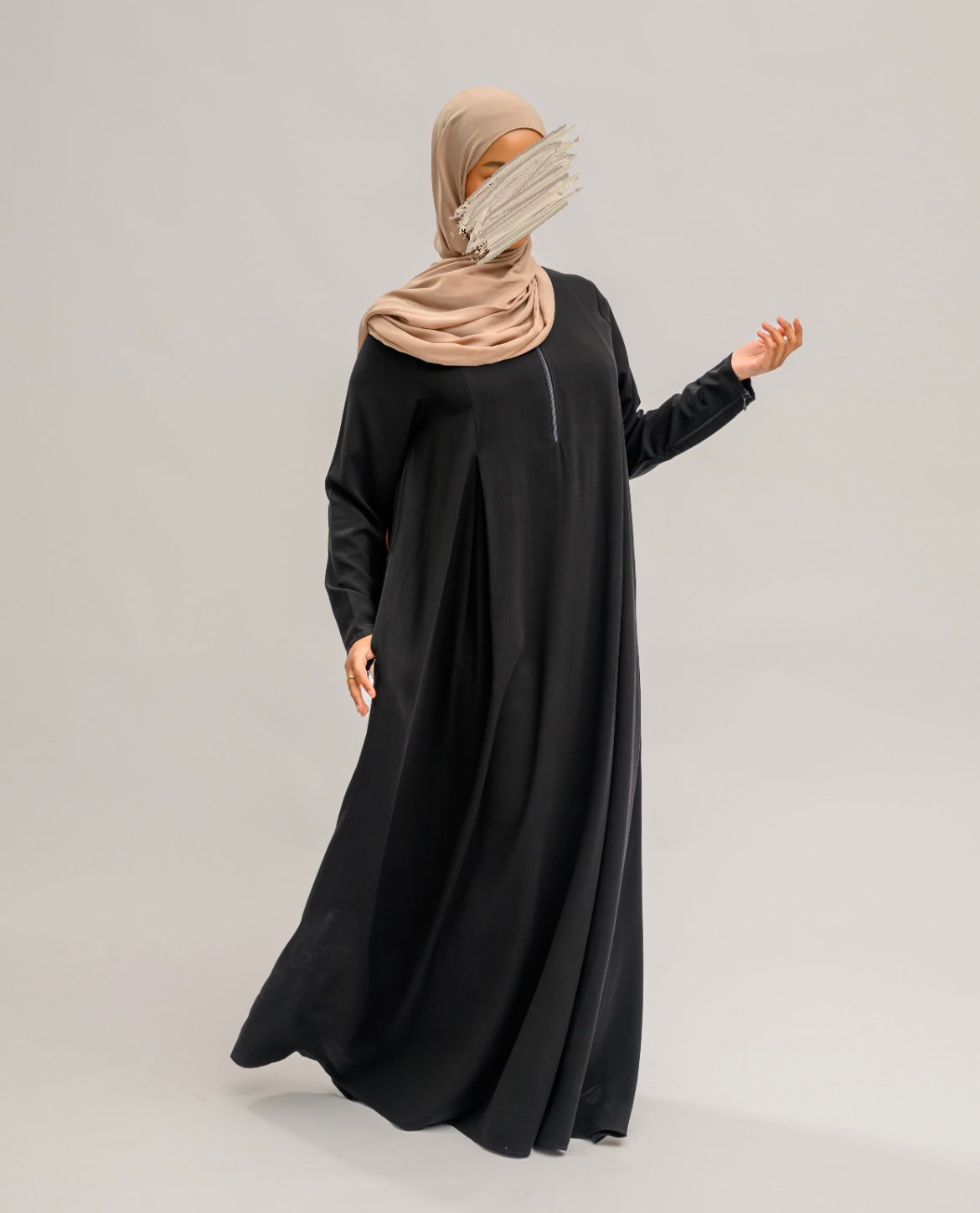 Abaya Amarah Zwart